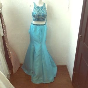 Turquoise Shail K dress.
