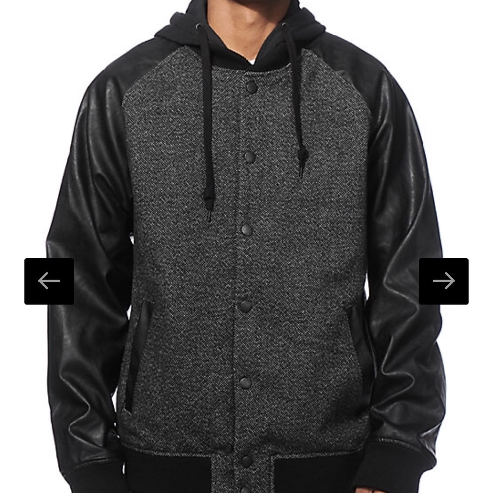 Empyre Archived Tweed Varsity Jacket