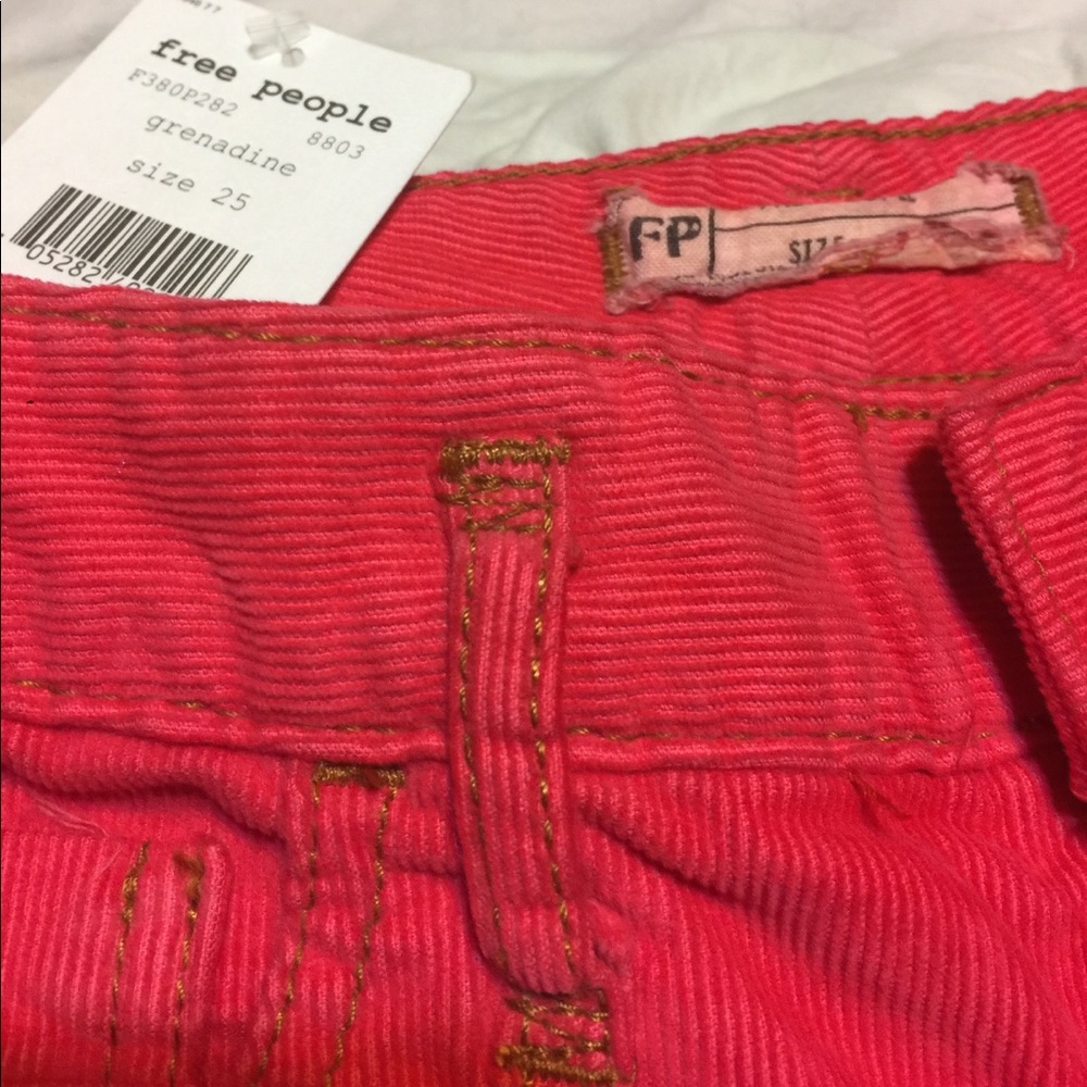 NWT Free People Corduroy Dolphin Hemmed Shorts - Picture 5 of 5
