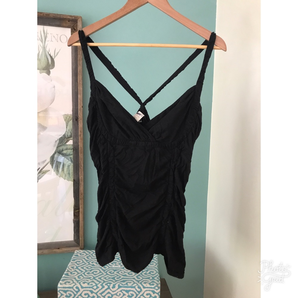 Anthropologie Intricate Black Top