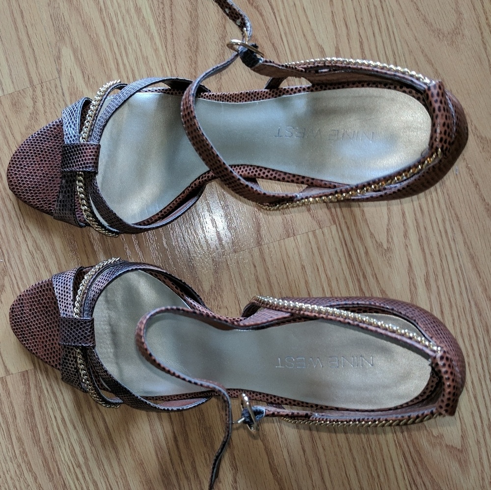 Nine West leather high heels