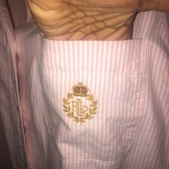 Pink RL button up - Picture 3 of 3