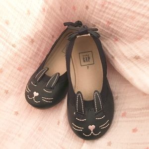 GAP toddler Navy blue Bunny Ballet Flats