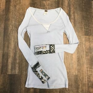 Free People Henley Cuff Shirt Free People Henley Cuff Shirt