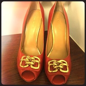 Nine West Coral Pumps with Embellishment