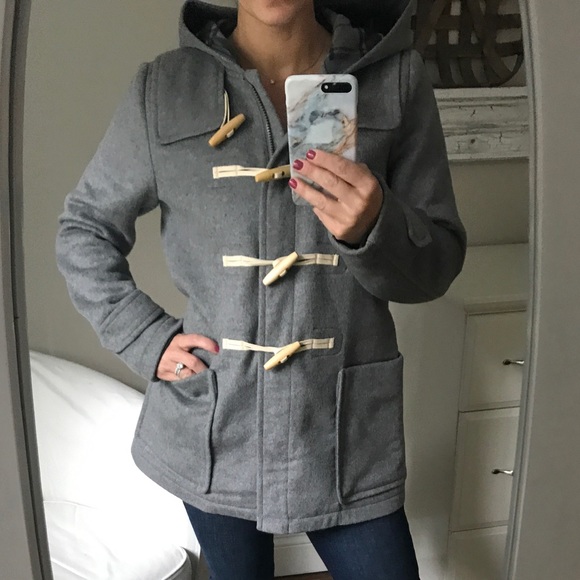 GAP Jackets & Blazers - NWOT Gap Gray Toggle Peacoat