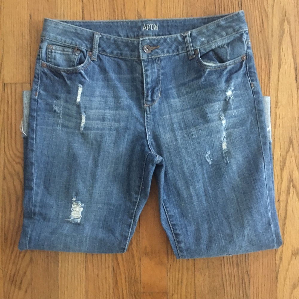 Apt 9 Boyfriend Crop Capri Size 12