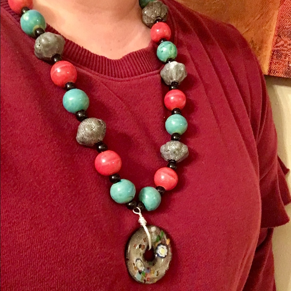 Anthropologie Style Stunning Handmade Necklace