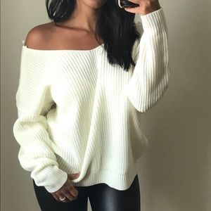 Twist-Back Sweater