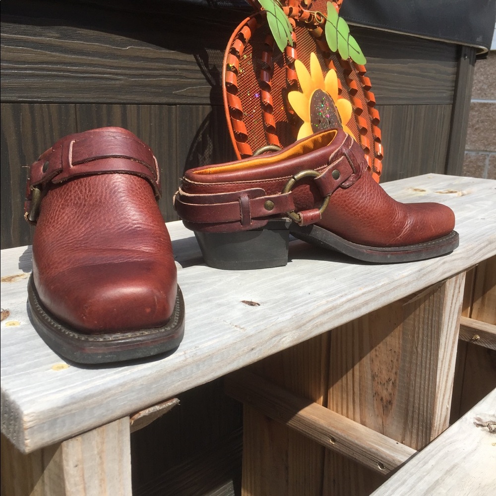 🍁 FRYE 🤠 Chestnut MULE CLOGS