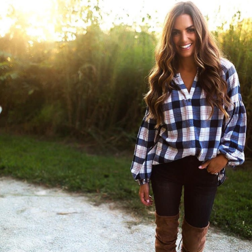 JJD inspired  flannel top!!