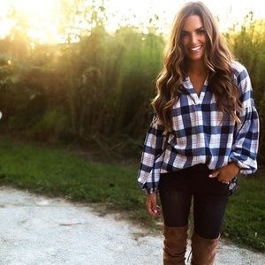 JJD inspired  flannel top!!