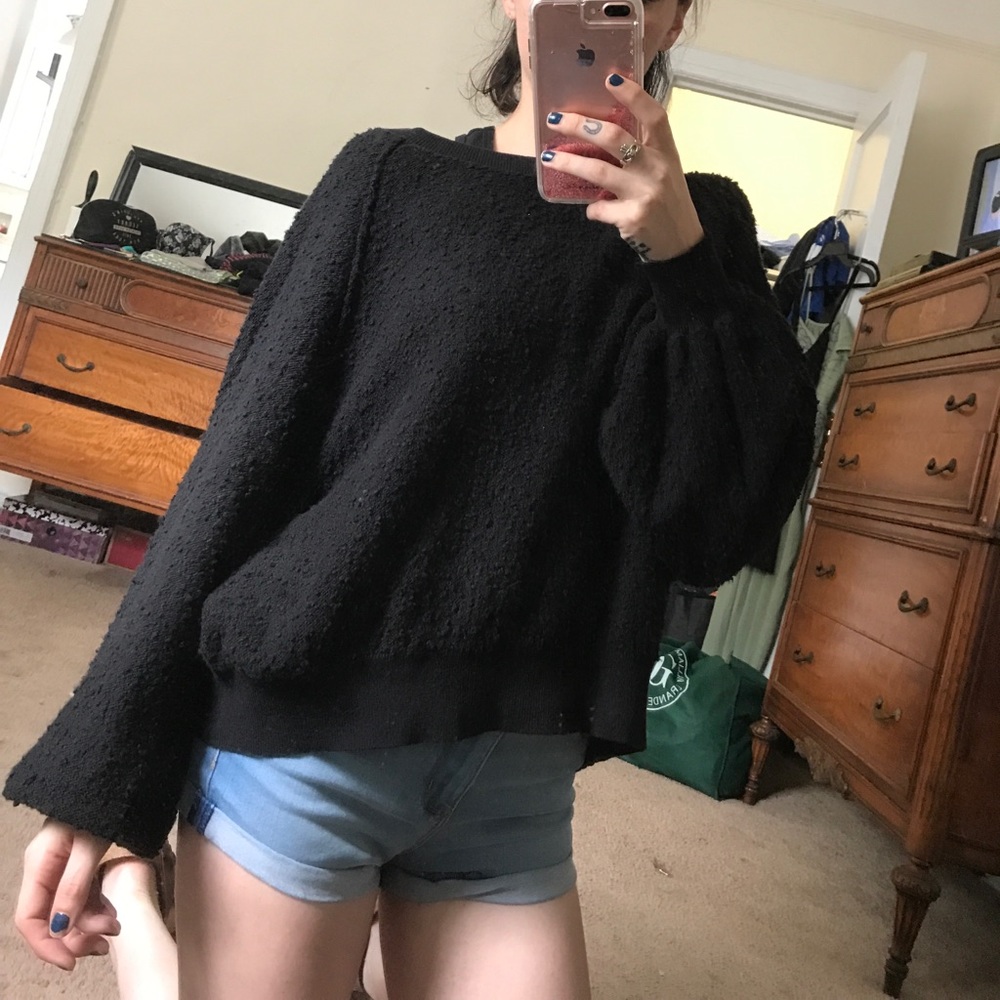 Free People bell sleeve sweater
