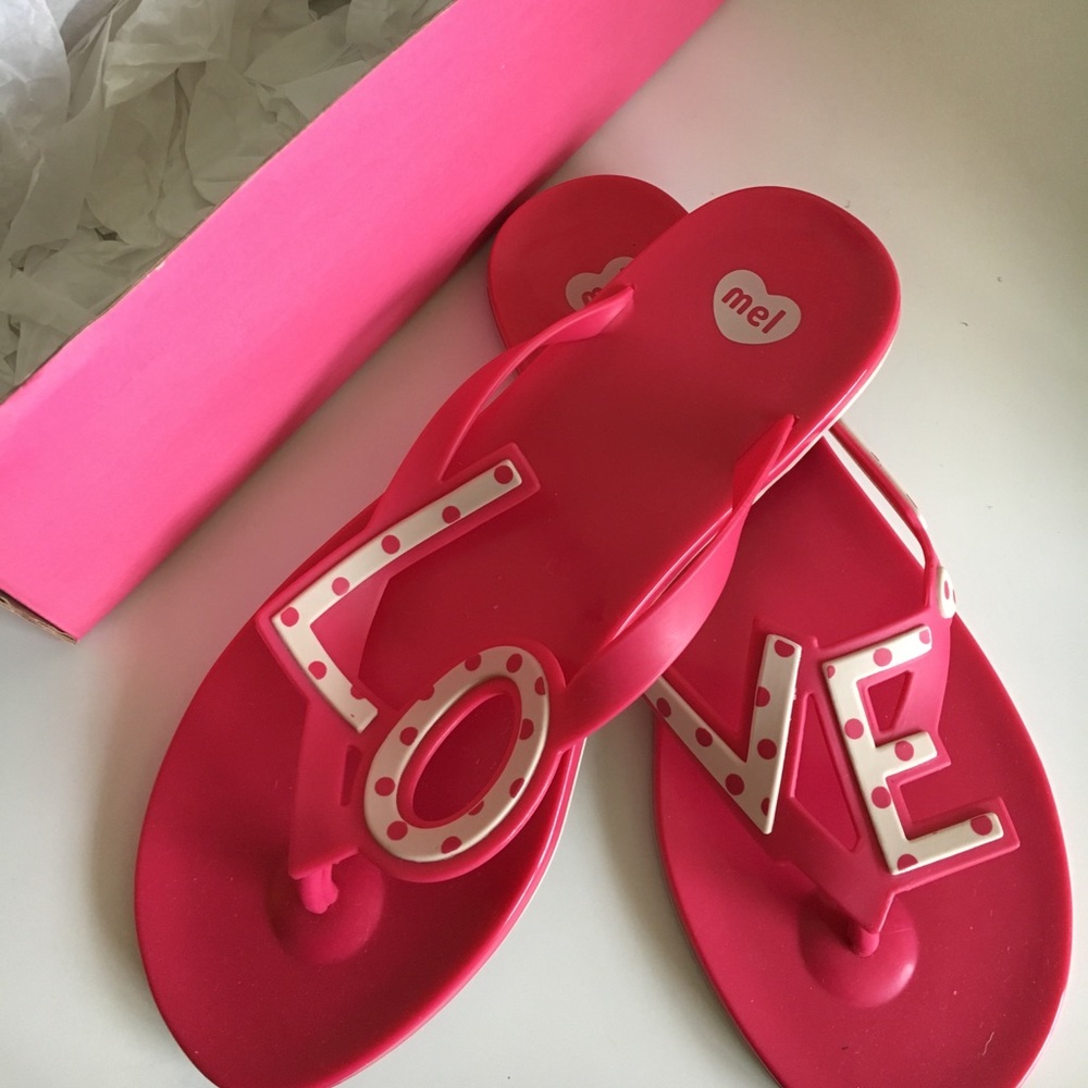 Size 8 new with box Melissa LOVE sandals