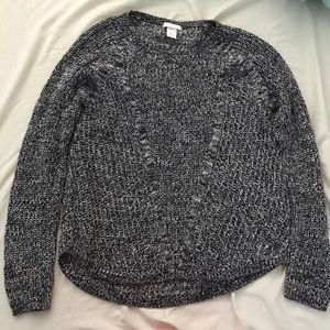 H&M Gray Crew Neck Sweater H&M Gray Crew Neck Sweater