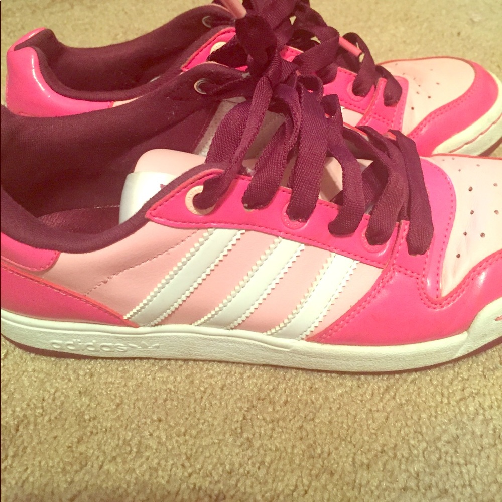 {ADIDAS} shoes - hot pink/light pink