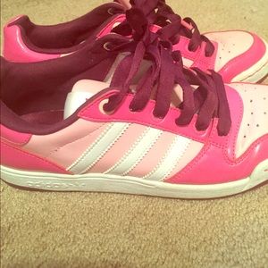 {ADIDAS} shoes - hot pink/light pink