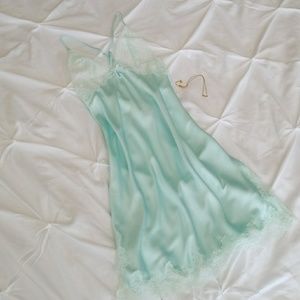Victoria's Secret Satin & Lace Midi Slip