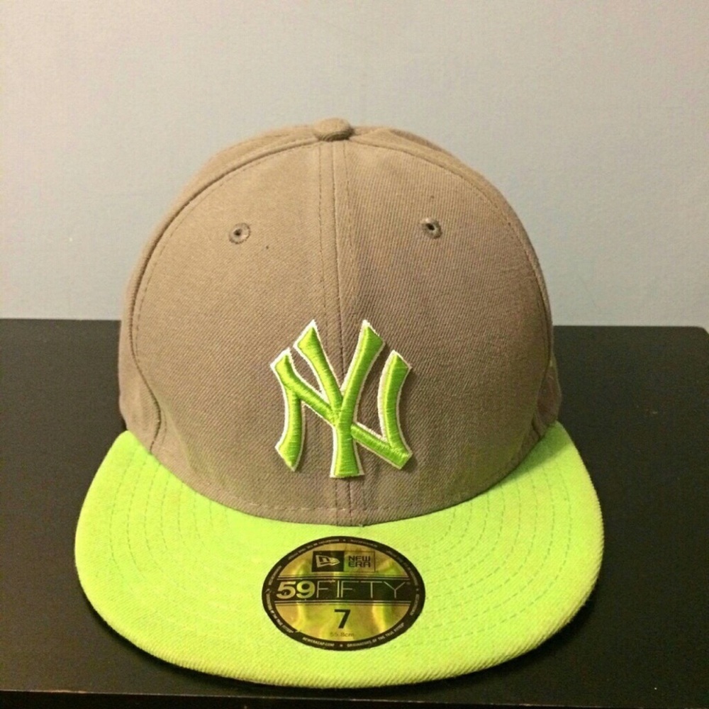 Lime Green New York Yankees Fitted Cap