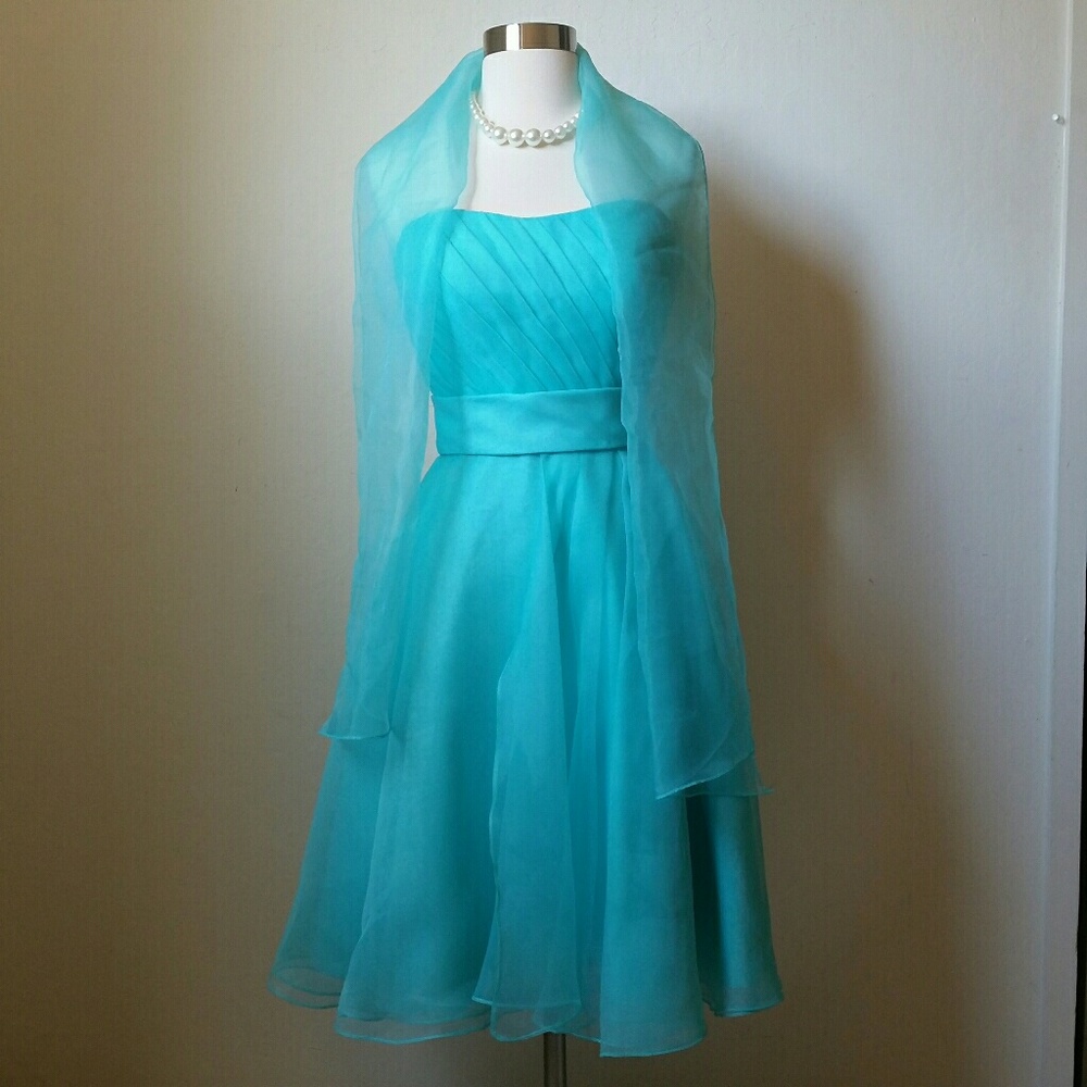 Tiffany Blue Teacup dress - Picture 2 of 8