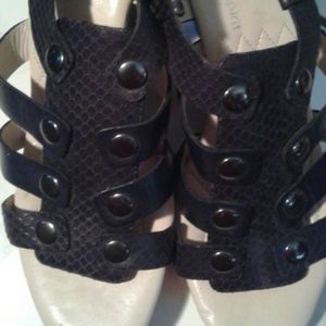 Easy spirit leather upper wedges