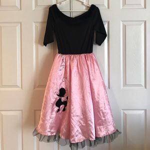 50's Style Poodle Skirt Dress Halloween Costume