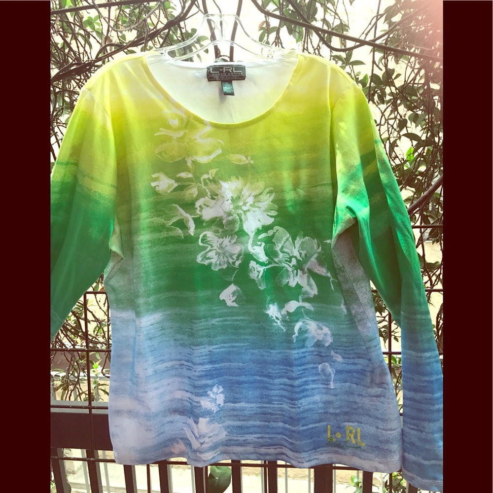 L-RL Ralph Lauren Active Top