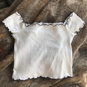Zara off the shoulder top Zara off the shoulder top
