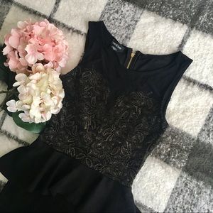 Bebe peplum pencil dress