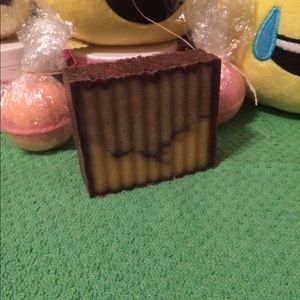 Natural creme brûlée soap handmade vegan