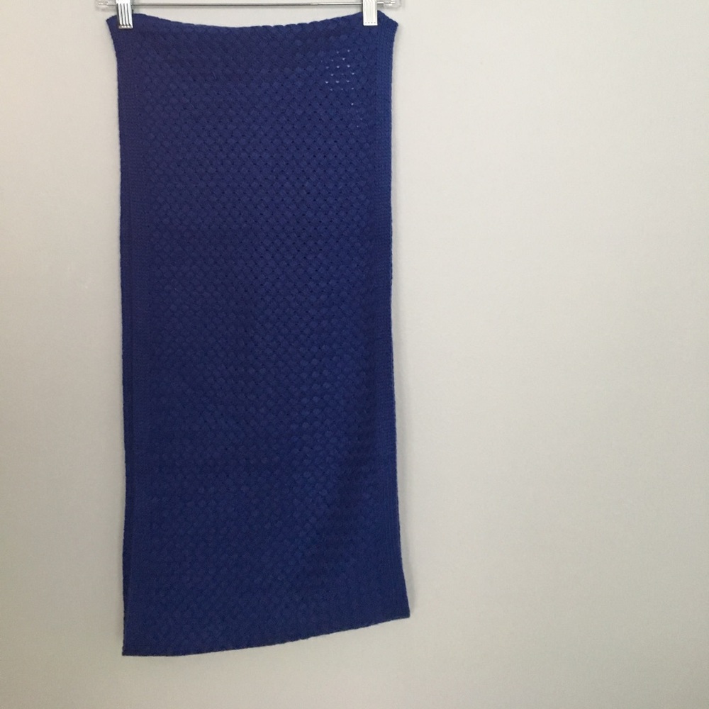 Blue infinity scarf