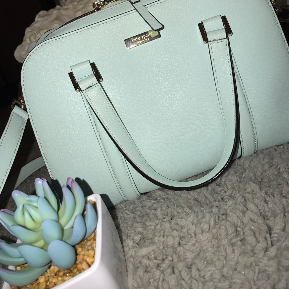 aqua kate spade purse