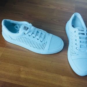 New Moschino Perforated Leather Sneakers New Moschino Perforated Leather Sneakers