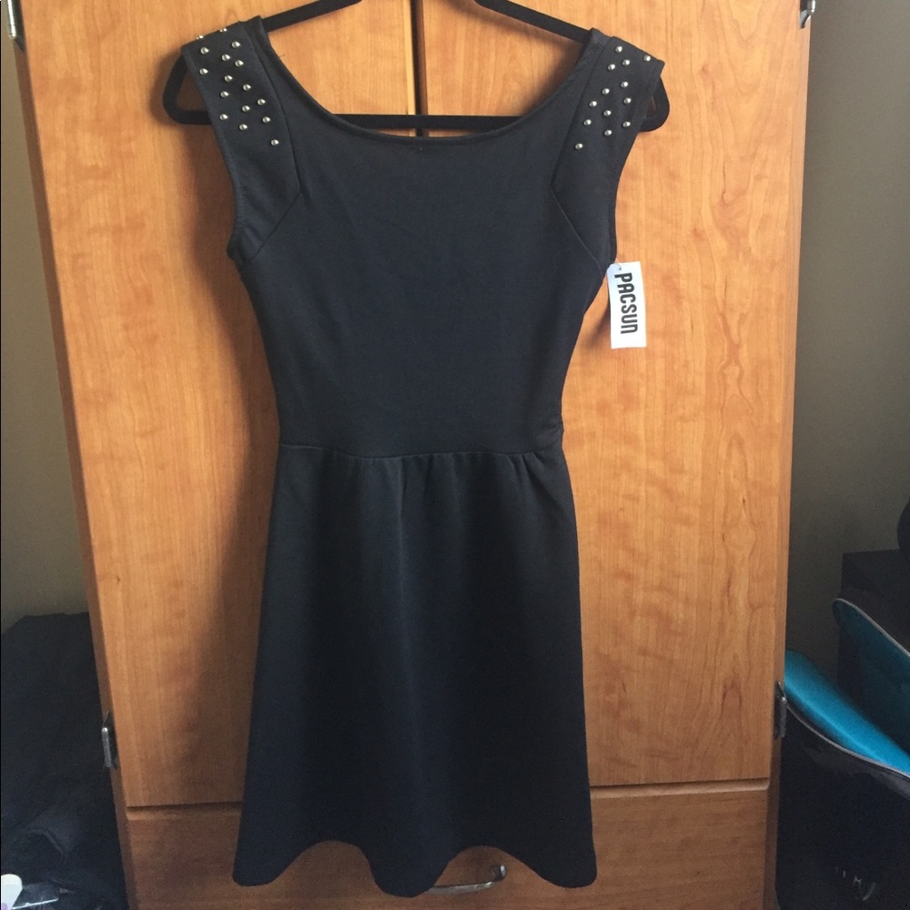 Pac Sun Black Skater Dress