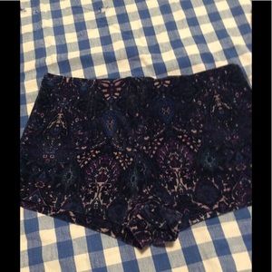 Velveteen Short shorts