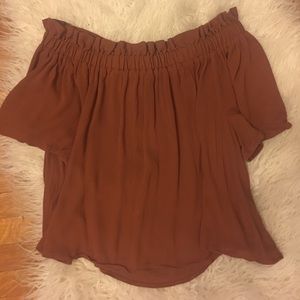 BP size M burnt orange off the shoulder
