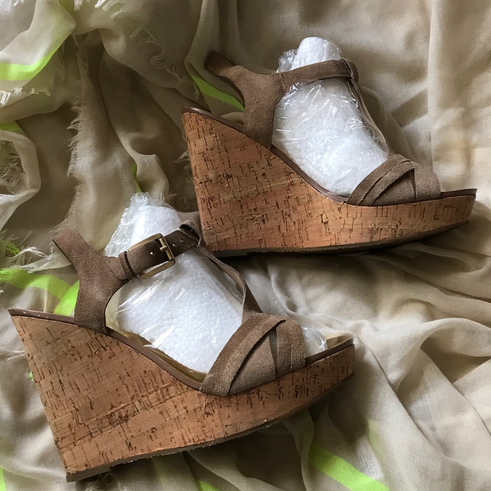 Michael Kors Strappy Cork Platform Sandals