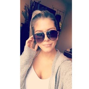 Marc by Marc Jacobs Black Aviator Sunglasses