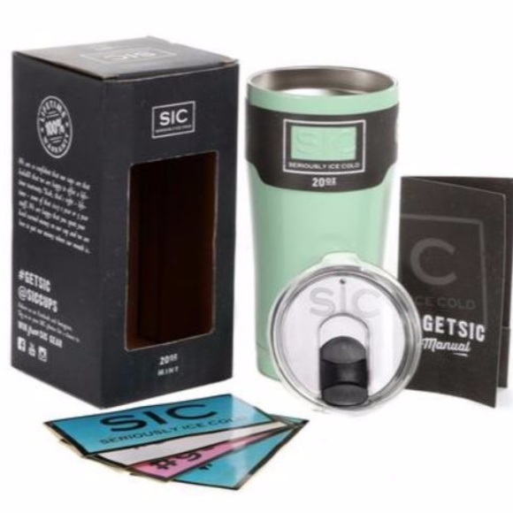 20 OZ SIC CUPS *GLOSS* COOL MINT - Picture 1 of 3