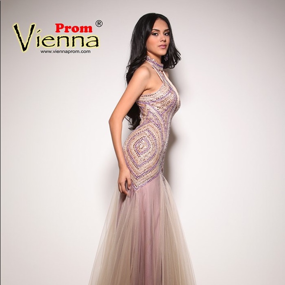 🔥Purple and nude Vienna Prom dress 🔥