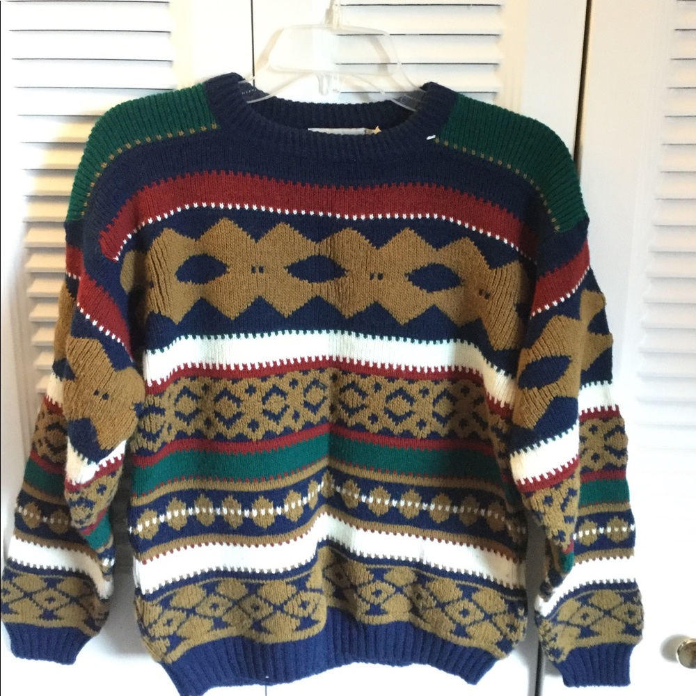 Festive/Funky print/Christmas crew neck sweater