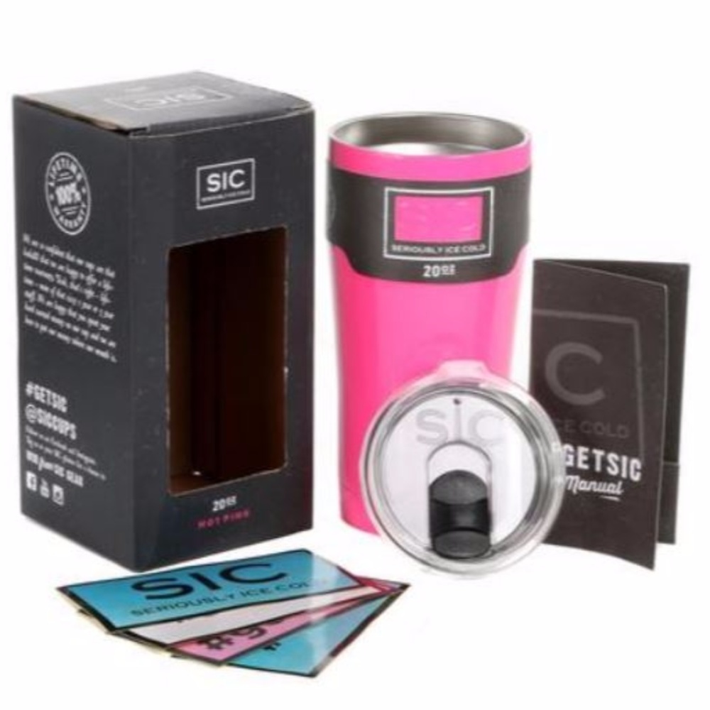 20 OZ SIC CUPS *GLOSS* HOT PINK