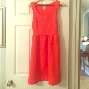 Anthro Maeve size Xsmall orange party dress