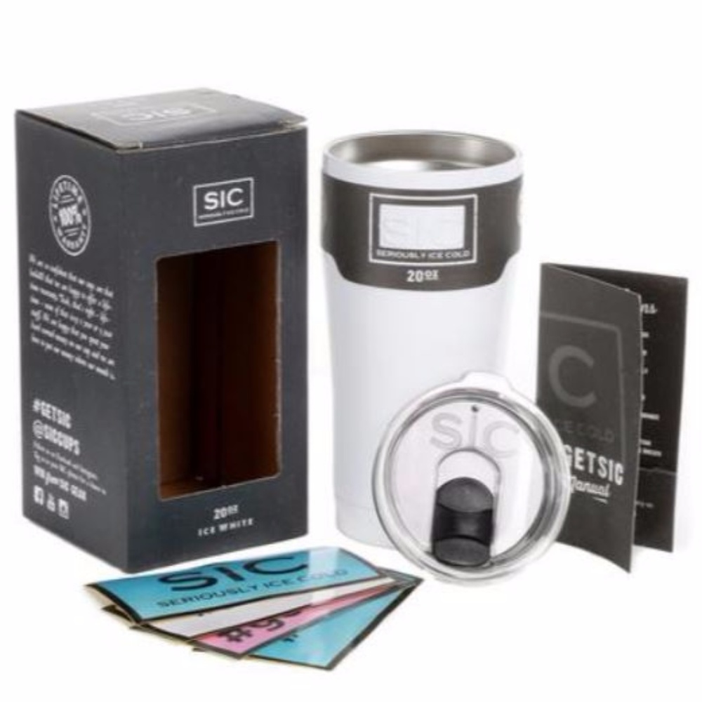 20 OZ SIC CUPS *GLOSS* ICE WHITE