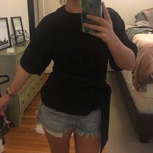 Nordstrom size M black bow top