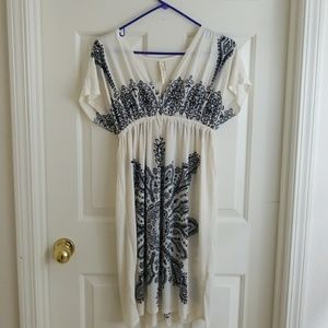 Paisley print knee length dress