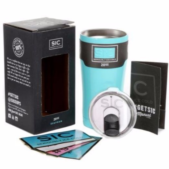 20 OZ TUMBLER SIC CUP *GLOSS* SEAFOAM BLUE - Picture 1 of 3