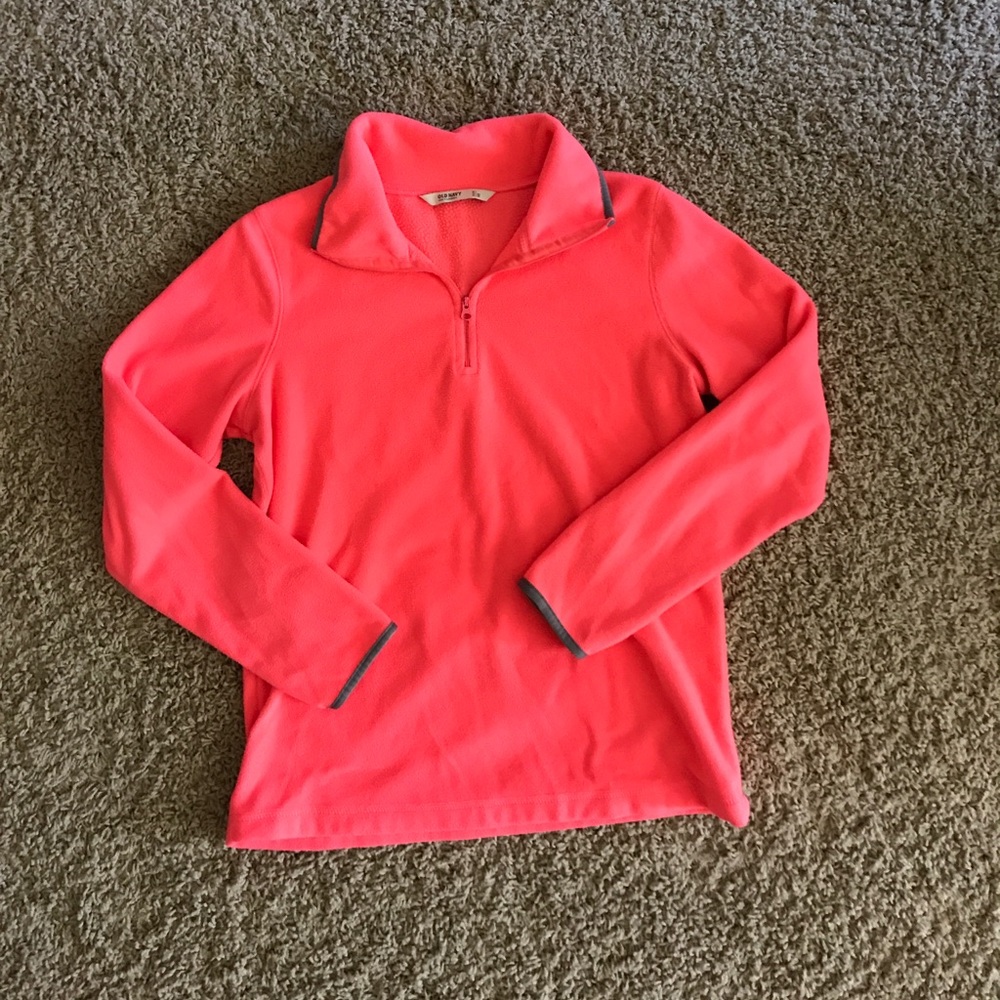 Fleece quarter zip sweatshirt