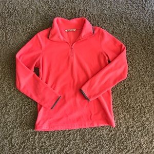 Fleece quarter zip sweatshirt
