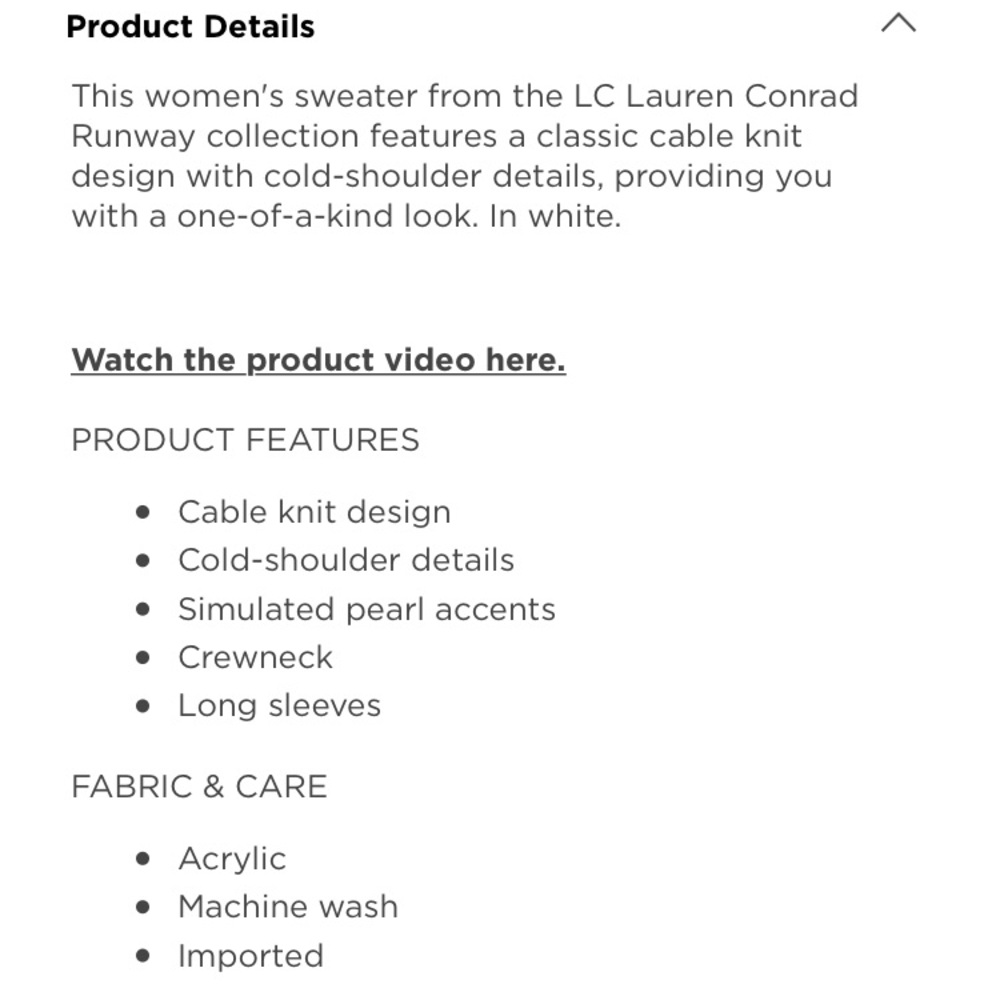 Lauren Conrad Runway Collection Cold Shoulder Top - Picture 8 of 8